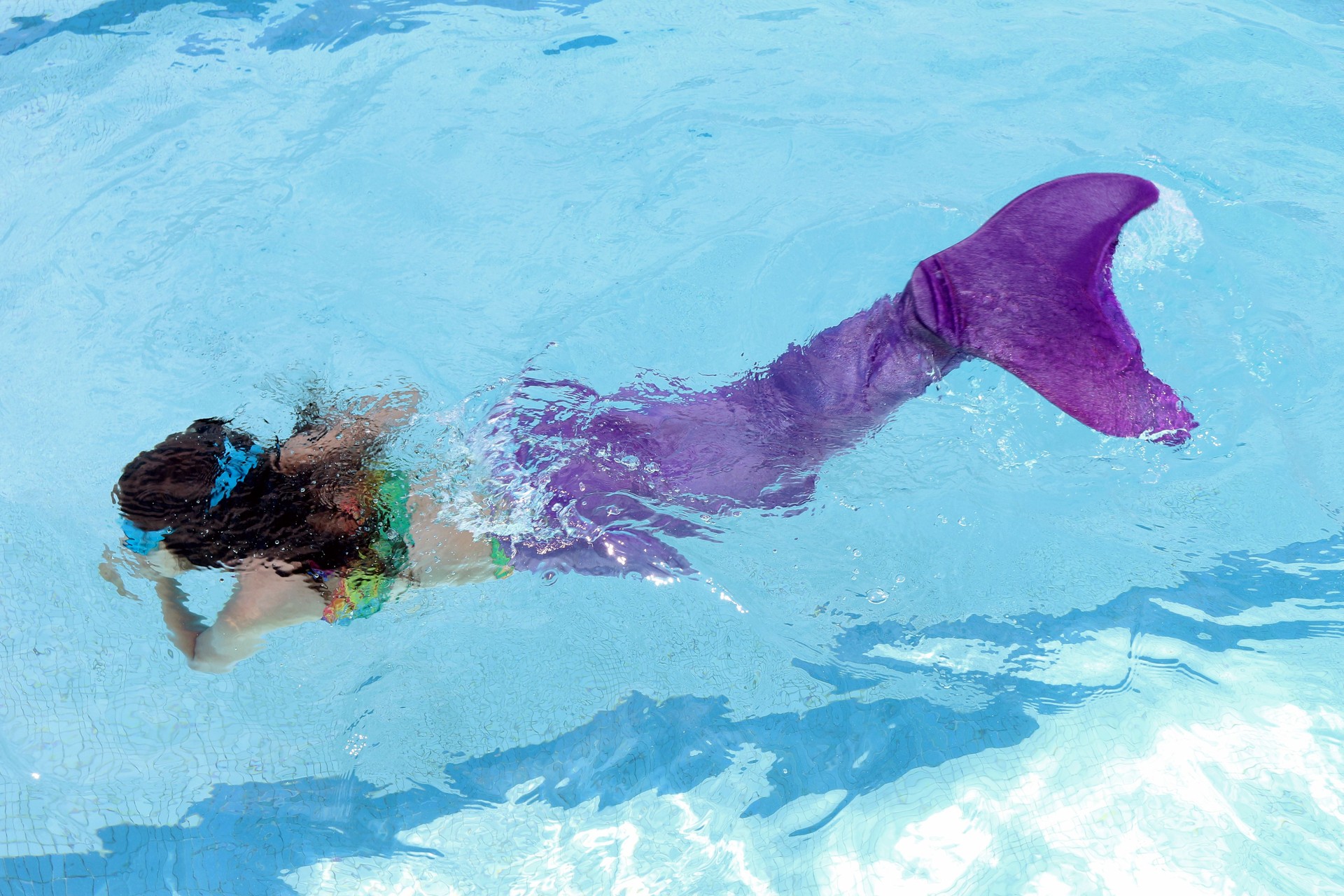 Girl with mermaid tail
